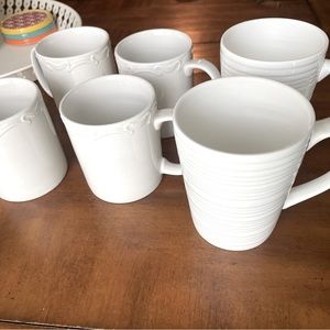 white mug set